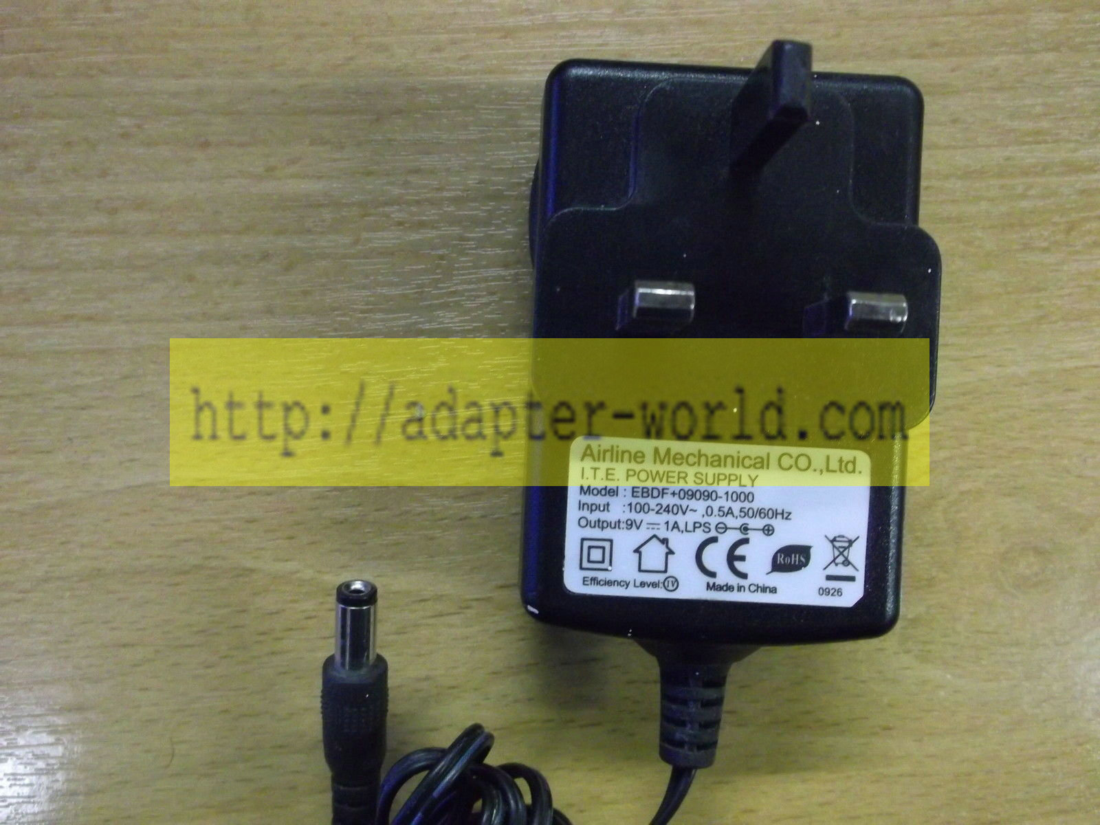 *Brand NEW* ASDA E80197 AIRLINE MECHANICAL EBDF+09090-1000 9V 1A AC ADAPTER POWER SUPPLY